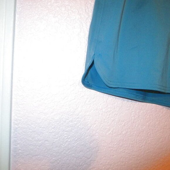 Lands End Swim Skirt Size 8 Lined Teal Tummy Control UPF Built In Brief NEW - Picture 3 of 7